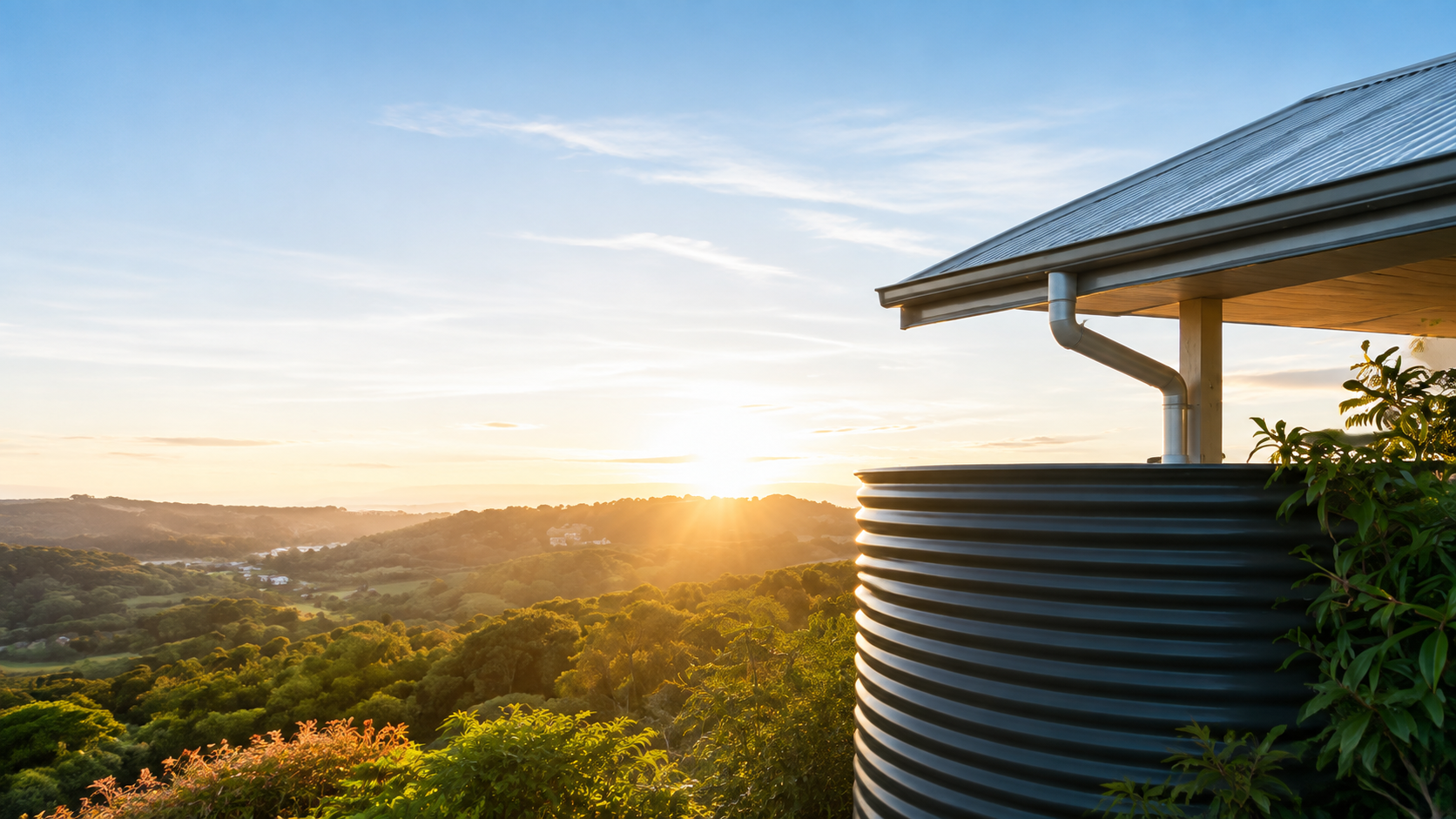 Sunshine Coast home with rainwater tank